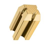 AKOOSY Temperamatite per Matita Sopracciglia Oro in Plastico Design Pratico e Facile da Usare per Affilatura senza Scheggiature e Taglio Preciso