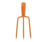 AKOOSY Testa per Forca da Giardino a 3 Denti Dritti in Acciaio Resistente, Sostituzione per Forcone da Fieno Portatile da 15 Cm, Attrezzo Manuale Versatile per Diserbo e Aerazione