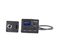 AKOOSY Ukulele Pickup Elettrico con Equalizzatore Digitale e Accordatore LCD Preamplificatore Piezo per Ukulele e Folk Controllo Volume ad Sensibilità senza Rumore