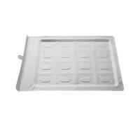 AKOOSY Vaschetta Raccogli Cenere in Metallo Resistente al Calore 13,5x18,5 Cm per Stufa a Legna e Braciere da Esterno, Cassetto Rimovibile per Raccolta Residui, Accessorio