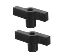 AKOOSY Vite Filettata a Manopola Pomelli a T 2 Pezzi - Dado a Alette per Serraggio Manuale, Compatibile con Supporti per Luci da Palco e Montaggio Attrezzature