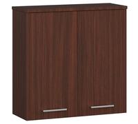 AKORD | Armadietto Bagno da Parete FIN W60 | 2 Ripiani e 2 Ante | 60 x 60 x 22,5 cm | Peso 18 kg | Mobiletto Sospeso | Pensile Mobile | Salvaspazio | Mobiletti a Muro | Wengé