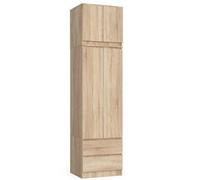 AKORD | Armadio con Estensione | Armadio con Ripiani, e Appendiabiti e Cassetti | 234 cm di Altezza | Mobiletto Cameretta Camera da Letto | Mobili soggiorno | Guardaroba |Rovere Sonoma