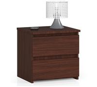 AKORD | Comodini Picolo con 2 Cassetti | Armadio Camera da Letto | Cassettiera Scrivania | Salvaspazio | 40 x 40 x 35 cm | 16mm Pannello laminato | Wengé