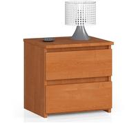 AKORD | Comodini Picolo con 2 Cassetti | Armadio Camera da Letto | Mobiletto Multiuso | Cassettiera Scrivania | Salvaspazio | | 40 x 40 x 35 cm | 16mm Pannello laminato | Ontano