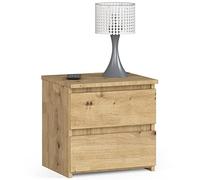 AKORD | Comodini Picolo con 2 Cassetti | Armadio Camera da Letto | Mobiletto Multiuso | Cassettiera Scrivania | Salvaspazio | | 40 x 40 x 35 cm | 16mm Pannello laminato | Rovere Artigianale