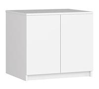AKORD | Estensione dell'armadio | Aumenta la capacità dell'armadio | Armadio 2 Ripiani e 2 Ante | Robusto | Facile da montare | 51 x 90 x 55 cm | Bianco
