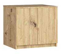 AKORD | Estensione dell'armadio | Aumenta la capacità dell'armadio | Armadio 2 Ripiani e 2 Ante | Robusto | Facile da montare | 51 x 90 x 55 cm | Rovere Artigianale
