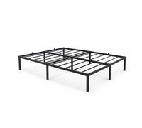 AKORD Letto Pieghevole in Metallo 140x190 cm, Nero