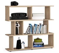 AKORD | Libreria Moderna FIX | Libreria Scaffale | Librerie | Soggiorno | Spazioso | per l'ufficio e la casa | Resistenza | Facile da riporre | Facile da montare | Colore: Rovere Sonoma