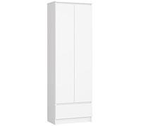 AKORD | Libreria per ufficio CLP 60 cm 1 cassetto e 2 ante | Libreria Chiusa | Porta Libri | Mobile Moderna con Ripiani | Salvaspazio | Librerie da Terra | Bianco