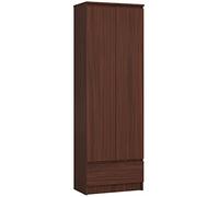 AKORD | Libreria per ufficio CLP 60 cm 1 cassetto e 2 ante | Libreria Chiusa | Porta Libri | Mobile Moderna con Ripiani | Salvaspazio | Librerie da Terra | Wengé