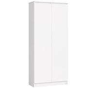 AKORD | Libreria per ufficio CLP Armadio 80 cm | 8 Ripiani e 2 Ante | Libreria Chiusa | Porta Libri | Mobile Moderna con Ripiani | Salvaspazio | Librerie da Terra | Wit