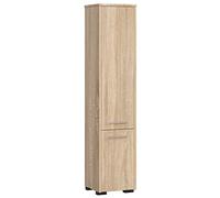 AKORD | Mobile Alto da Bagno FIN 2D | 30x140x30 cm, peso 25 kg | 2 Ante | Moderna Mobiletto | Armadio a muro | Armadietto chiuso in piedi | Adatto Anche come Pensile | Rovere Sonoma