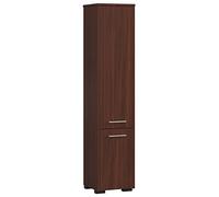 AKORD | Mobile Alto da Bagno FIN 2D | 30x140x30 cm, peso 25 kg | 2 Ante | Moderna Mobiletto | Armadio a muro | Armadietto chiuso in piedi | Adatto Anche come Pensile | Wengé