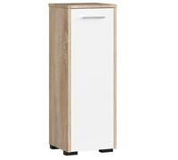 AKORD | Mobile Alto da Bagno FIN S30 a 1 anta | Armadio a muro | Armadietto chiuso in piedi | Porta con Montaggio a Destra/Sinistra | 30 x 82 x 30 cm | Peso 12,5 kg