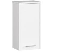 AKORD | Mobile Alto da Bagno FIN W30 a 1 Anta | Armadio a Muro Sospeso | Porta con Montaggio a Destra o a Sinistra | 30 x 60 x 22,5 cm | Peso 18 kg | Bianco