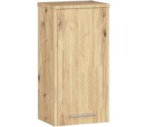 AKORD | Mobile Alto da Bagno FIN W30 a 1 Anta | Armadio a Muro Sospeso | Porta con Montaggio a Destra o a Sinistra | 30 x 60 x 22,5 cm | Peso 18 kg | Quercia Artisan