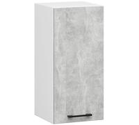 AKORD | Pensile da Cucina a Parete - Oliwia W30 | 2 Ripiani e 1 Anta Armadio da Cucina | Componibile Mobili da Cucine Armadi | Pannello laminato | Bianco | Beton