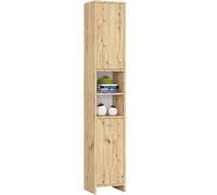 AKORD | Piedistallo da bagno BETI | Mobile Colonna da Terra | Colonnina | Ideale per piccoli bagni | Colori universali | Design elegante | Rovere Artisan