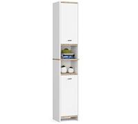 AKORD | Piedistallo da bagno BETI | Mobile Colonna da Terra | Colonnina | Ideale per piccoli bagni | Colori universali | Design elegante | Bianco