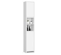 AKORD | Piedistallo da bagno UNI | Mobile Colonna da Terra | Colonnina | Ideale per piccoli bagni | Colori universali | Design elegante | Bianco