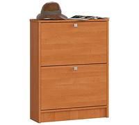 AKORD Scarpiera | Mobile porta scarpe con 2 cassetti | Organizzazione salvaspazio | Design elegante | B60 x H80 x T20 cm | Farbe: Ontano