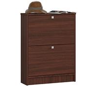 AKORD Scarpiera | Mobile porta scarpe con 2 cassetti | Organizzazione salvaspazio | Design elegante | B60 x H80 x T20 cm | Farbe: Wenge