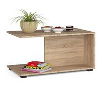 AKORD | Tavolino da Salotto in Legno - MARGO | Tavolo da Caffè | Coffee Table | Tavolini Basso Moderno | Consolle Ingresso | Arredamento Casa | 90 x 45 x 50 cm | Rovere Sonoma