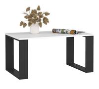 AKORD | Tavolino da Salotto in Legno - NOX | Tavolo da Caffè con gambe | Coffee Table | Tavolini Basso Moderno | Arredamento Casa | 92 x 45 x 53 cm | Bianco & Nero