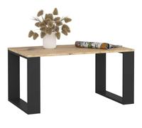 AKORD | Tavolino da Salotto in Legno - NOX | Tavolo da Caffè con gambe | Coffee Table | Tavolini Basso Moderno | Arredamento Casa | 92 x 45 x 53 cm | Quercia Artisan & Nero