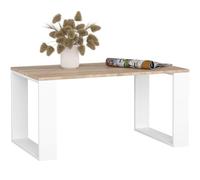 AKORD | Tavolino da Salotto in Legno - NOX | Tavolo da Caffè con gambe | Coffee Table | Tavolini Basso Moderno | Arredamento Casa | 92 x 45 x 53 cm | Quercia Sonoma & Bianco