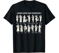AKOXBFH Limited Greek Gods And Goddesses Ancient Greece Mythology T Shirt BlackL