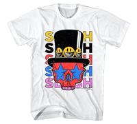 AKOXBFH Slash Living The Dream Tour Men's T Shirt Skull Hat Guitarist Concert WhiteM