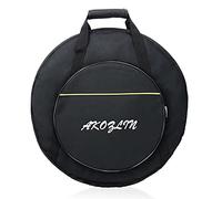 AKOZLIN 22" Cymbal Gig Bag with Carry Handle,10mm thick Padded cotton for perfect protection, Great for Dust-proof and waterproof Storage（Black)