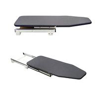 AKOZLIN Asse da stiro retrattile estraibile armadio scorrevole in ferro girevole montata in cassetto con copertura da stiro resistente al calore, dimensioni della tavola: 81 cm 33 cm, grigio
