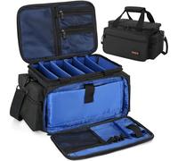 AKOZLIN Borsa per Cavi DJ con Divisori Rimovibili e Borse per Cavi Inferiori per Musicisti Borsa da Viaggio Gig per Laptop da 15", Attrezzatura DJ Professionale, Strumenti Audio e Accessori per