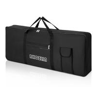 AKOZLIN Custodia imbottita portatile con 61 tasti, dimensioni 101 x 15,2 x 40,6 cm, custodia per tastiera elettrica per pianoforte (nero)