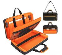 AKOZLIN Custodia per controller DJ DDJ FLX4/DDJ REV1/DDJ 400/SB2/SB3, con imbottitura in cotone perlato, tracolla regolabile, scomparto per laptop da 15,6" e tasche per accessori