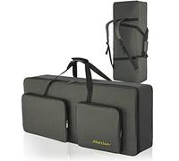 AKOZLIN Custodia per tastiera portatile, resistente, imbottita, universale, impermeabile, in tessuto Oxford, con imbottitura 10 mm, 61 tasti, 105,9 cm