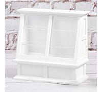 Akozon 1:12 House Dollhouse in Miniatura Modello di Mobili per Porte Scorrevoli Squisiti per Decorazioni per la Decorazione delle Bambole (WHITE)