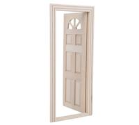 Akozon 1:12 Scala delle Bambole in Legno Miniatura in Miniatura e Finestra Ornamenti Ornamenti Accessori (Six Gate Gate)