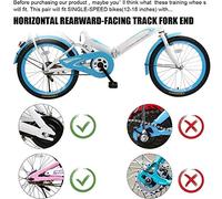 Akozon 1 Paio di Ruote da Addestramento per Bambini - 12 Pollici e 20 Pollici di Supporto per la Sicurezza delle Biciclette Universali per Bambini (Blue)