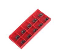 Akozon 10 Pezzi CNC Carburo Inserti Fresa Inserto Duro Inserti per Tornio per Taglierina con Scatola Ccmt09t304 Vp15tf per la Lavorazione di Acciaio Ordinario e Acciaio Inossidabile Ordinario