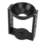 Akozon 100 Mm Testa del Treppiede Riser con Fori Filettati da 1/4 Pollici 3/8 Pollici Mezza Sfera in Lega di Alluminio Piatto a Ciotola Adattatore per Testa del Treppiede DSLR