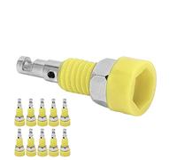 Akozon 10pcs 2 Mm Banana Femmina Jack con Connettore del Connettore del Mini Legame Postale per Strumenti Elettronici (YELLOW)