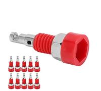 Akozon 10pcs 2 Mm Banana Femmina Jack con Connettore del Connettore del Mini Legame Postale per Strumenti Elettronici (rosso)