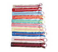Akozon 10pcs 30 Cm Colorate Zipper per le Artigianato Chiuso Colorate Zipper Fai -da -te Durevoli per Borse, Abbigliamento e Mestieri
