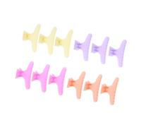 Akozon 12 Pezzi Farfalla Che Tiene Set di Clamp/Holder per Capelli - Morsetti Colorati di Artigli per Parrucchiere e Styling - Strumento di Sezionamento Anti Slittamento per Salone e Uso Domestico