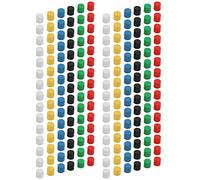 Akozon 180 Pezzi Cover Pulsante Breadboard Impostare 6 Colori ABS Rotondo di Ricambio in Plastica Tatto di Tiro